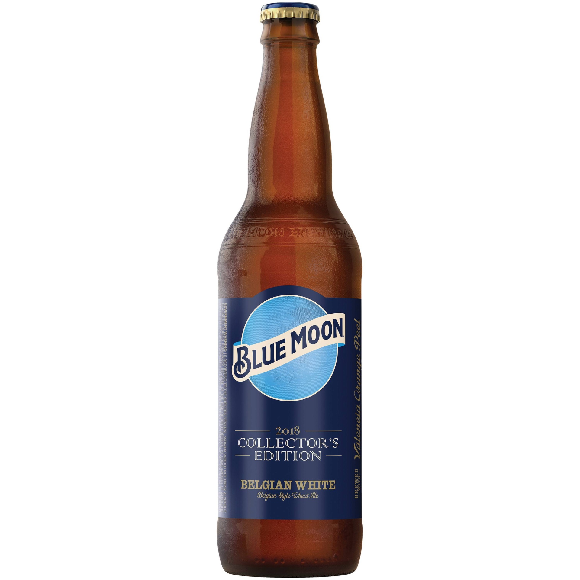 slide 1 of 1, Blue Moon Belgian White Wheat Ale Bottle, 22 oz