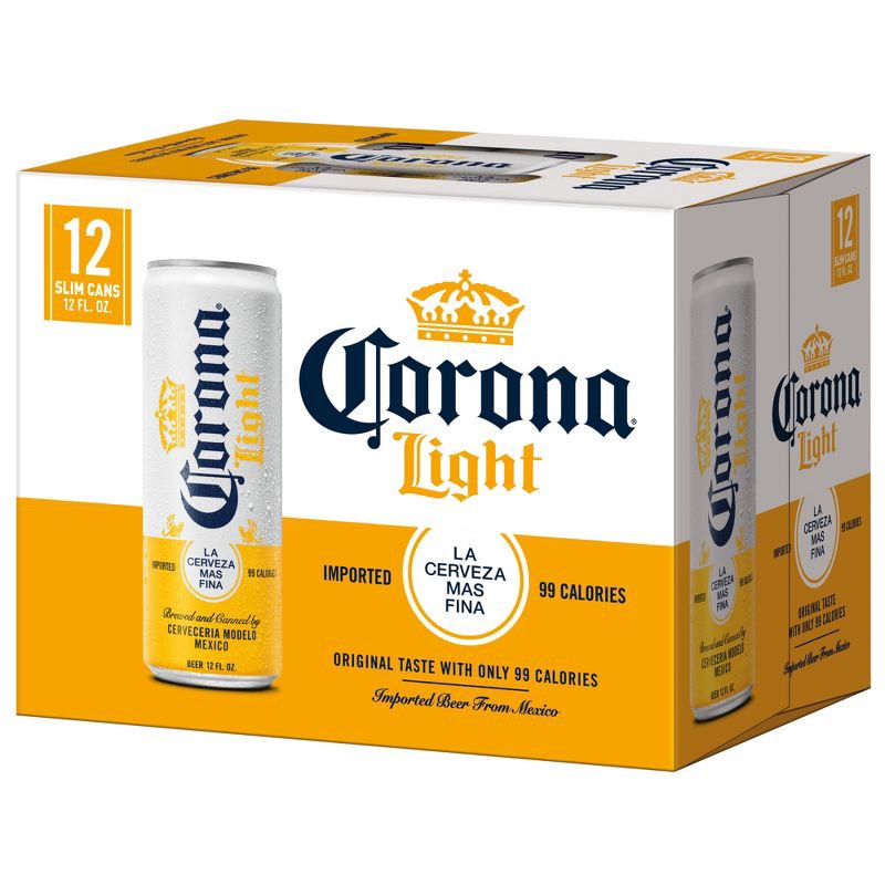 slide 11 of 11, Corona Light Lager Beer - 12pk/12 fl oz Cans, 12 ct; 12 fl oz