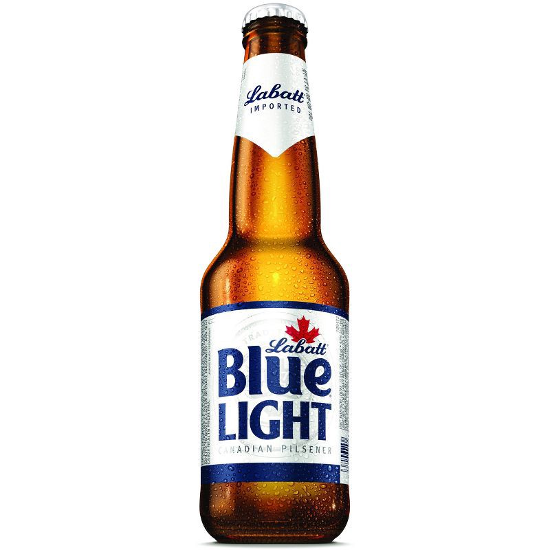 slide 2 of 2, Labatt Blue Light Canadian Pilsener Beer - 6pk/12 fl oz Bottles, 6 ct; 12 fl oz