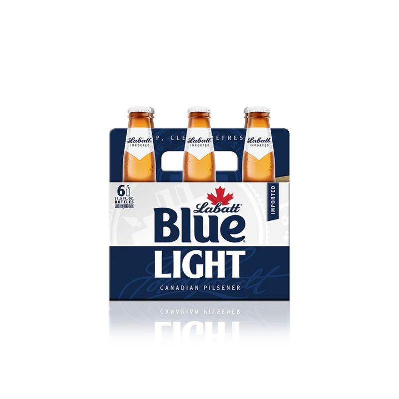 slide 8 of 9, Labatt Blue Light Canadian Pilsener Beer - 6pk/12 fl oz Bottles, 6 ct; 12 fl oz