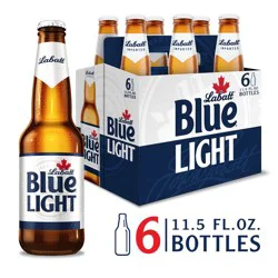 Labatt Blue Light Canadian Pilsener Beer - 6pk/12 fl oz Bottles