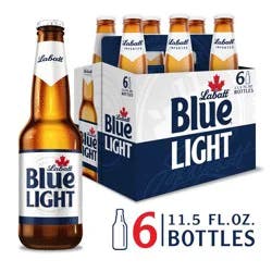 Labatt Blue Light Canadian Pilsener Beer - 6pk/12 fl oz Bottles