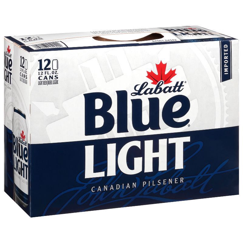 slide 4 of 7, Labatt Blue Light Canadian Pilsener Beer - 12pk/12 fl oz Cans, 12 ct; 12 fl oz