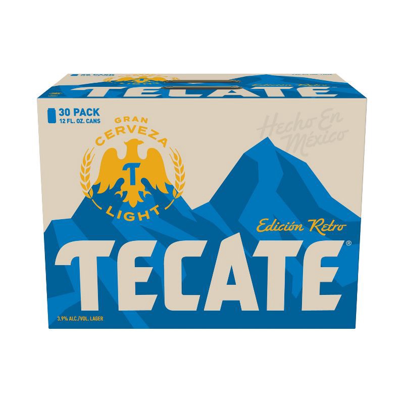 slide 5 of 7, Tecate Light Mexican Lager Beer - 30pk/12 fl oz Cans, 30 ct; 12 fl oz