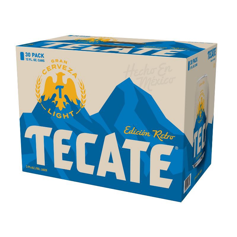 slide 7 of 7, Tecate Light Mexican Lager Beer - 30pk/12 fl oz Cans, 30 ct; 12 fl oz