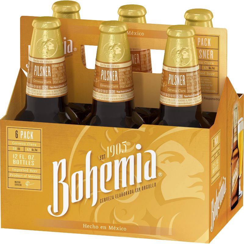 slide 4 of 5, Bohemia Mexican Lager Beer - 6pk/12 fl oz Bottles, 6 ct; 12 fl oz