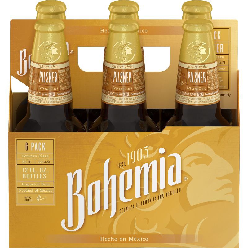 slide 5 of 5, Bohemia Mexican Lager Beer - 6pk/12 fl oz Bottles, 6 ct; 12 fl oz