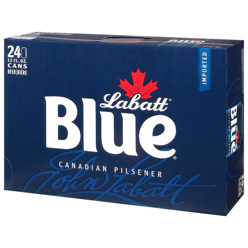 slide 2 of 6, Labatt Blue Canadian Pilsener Beer - 24pk/12 fl oz Cans, 24 ct; 12 fl oz