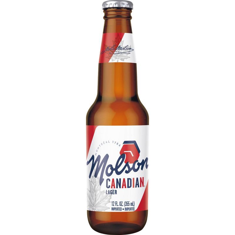 slide 4 of 4, Molson Canadian Lager Beer - 12pk/12 fl oz Bottles, 12 ct; 12 fl oz