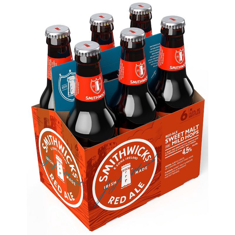 slide 4 of 6, Smithwick's Irish Ale Beer - 6pk/11.2 fl oz Bottles, 6 ct; 11.2 fl oz