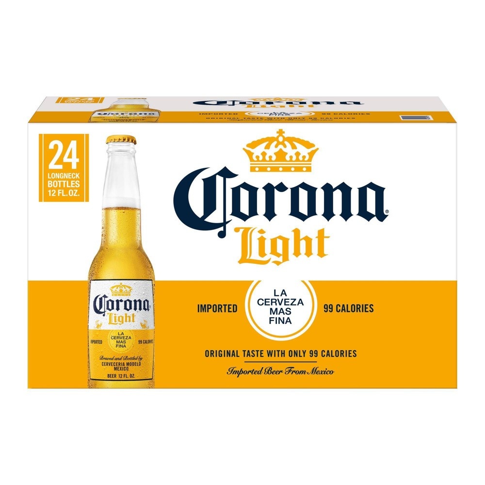 slide 6 of 6, Corona Light Lager Beer - 24pk/12 fl oz Bottles, 24 ct, 12 fl oz