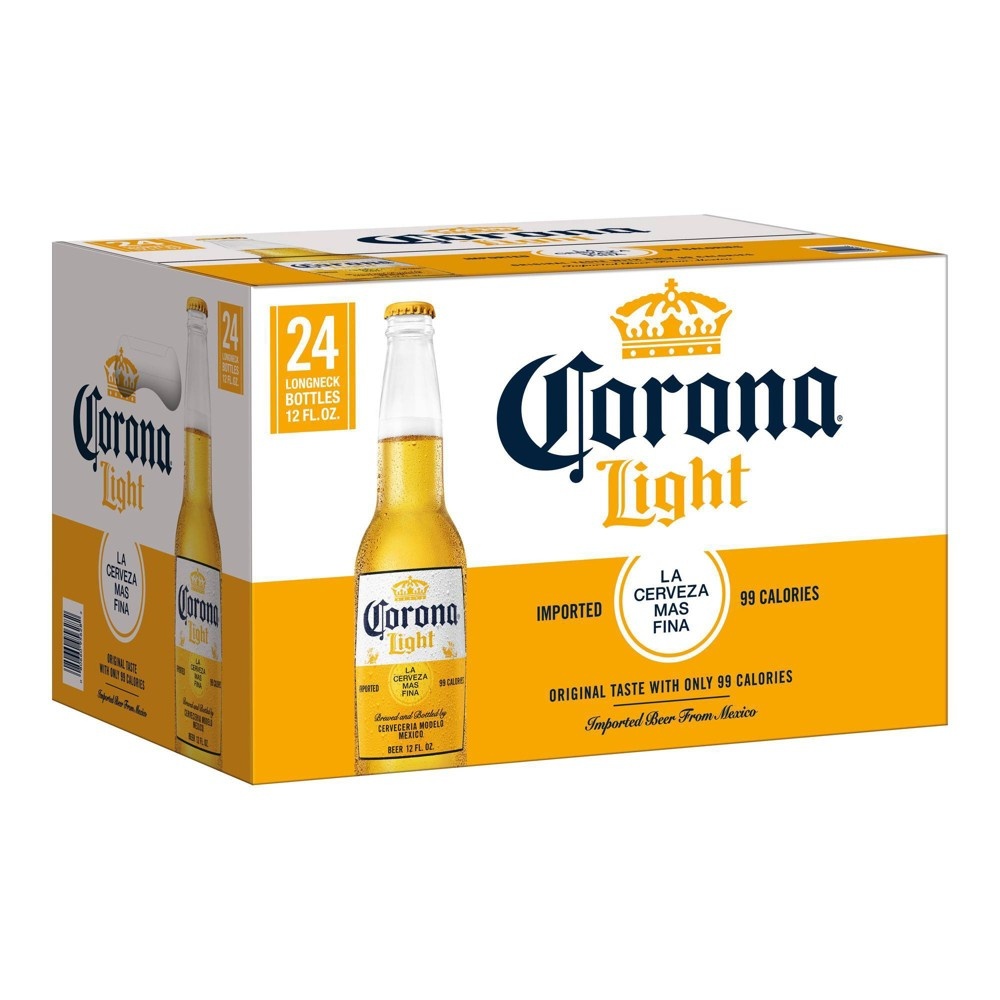 slide 4 of 6, Corona Light Lager Beer - 24pk/12 fl oz Bottles, 24 ct, 12 fl oz