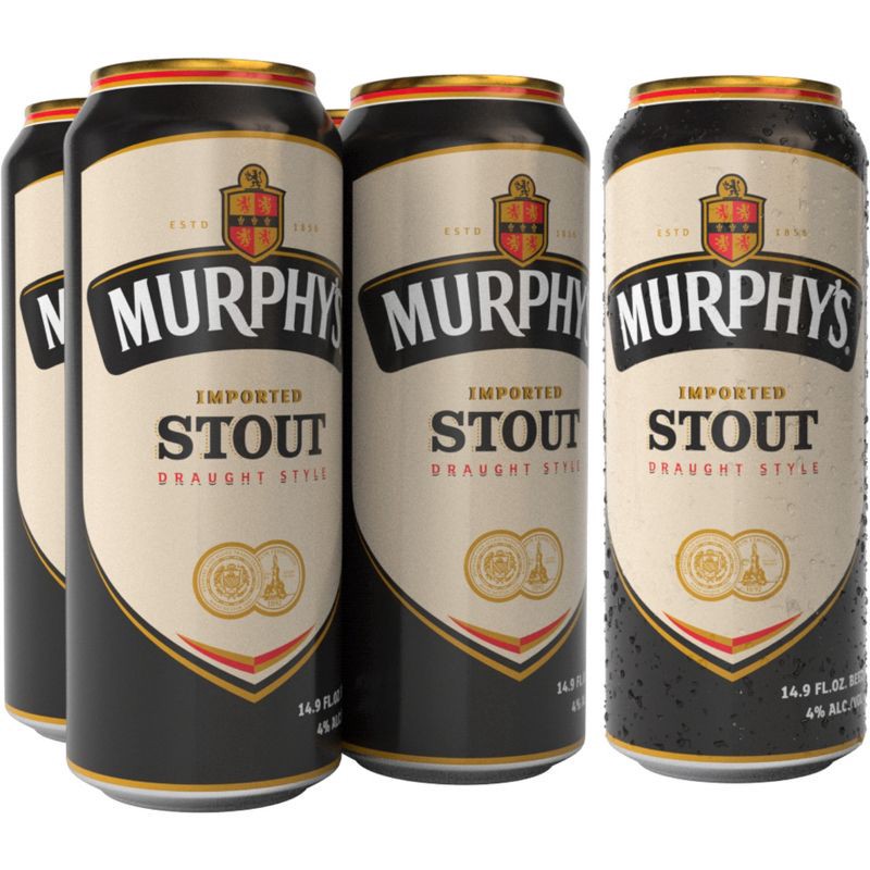 slide 3 of 3, Murphy's Stout Beer - 4pk/14.9 fl oz Cans, 4 ct; 16 fl oz