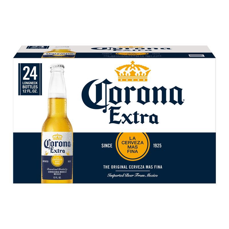 slide 7 of 8, Corona Extra Lager Beer - 24pk/12 fl oz Bottles, 24 ct; 12 fl oz