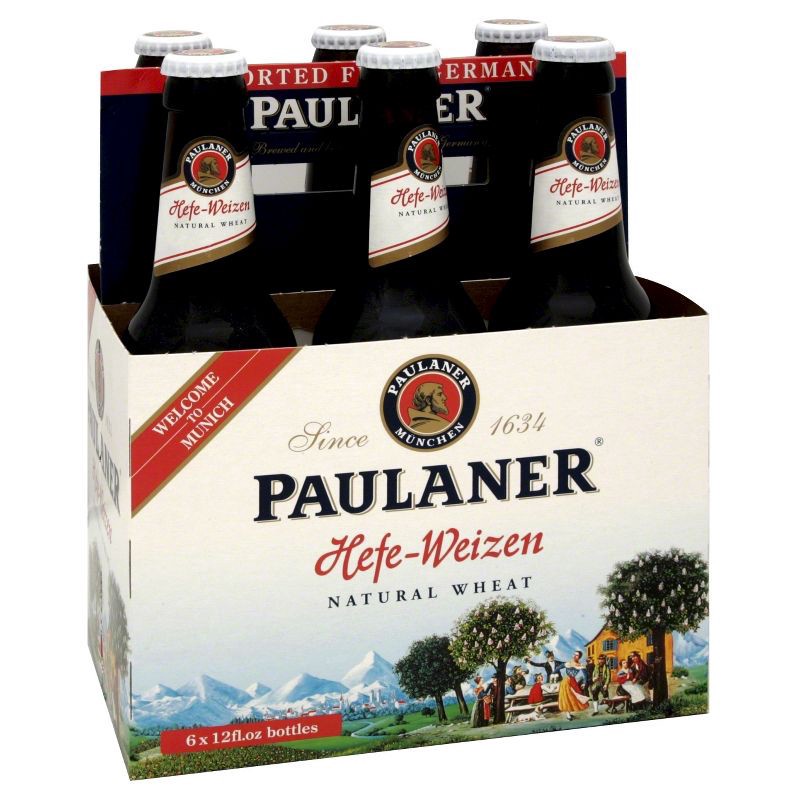 slide 1 of 1, Paulaner Hefe-Weizen Beer - 6pk/12 fl oz Bottles, 6 ct; 12 fl oz