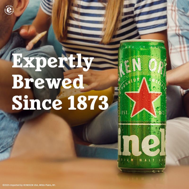 slide 2 of 10, Heineken Original Lager Beer - 24 fl oz Can, 24 fl oz