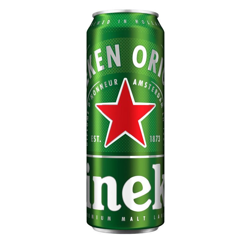 slide 1 of 5, Heineken Original Lager Beer - 24 fl oz Can, 24 fl oz