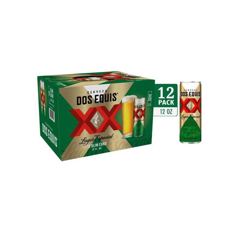 slide 3 of 7, Dos Equis Mexican Lager Beer - 12pk/12 fl oz Cans, 12 ct; 12 fl oz