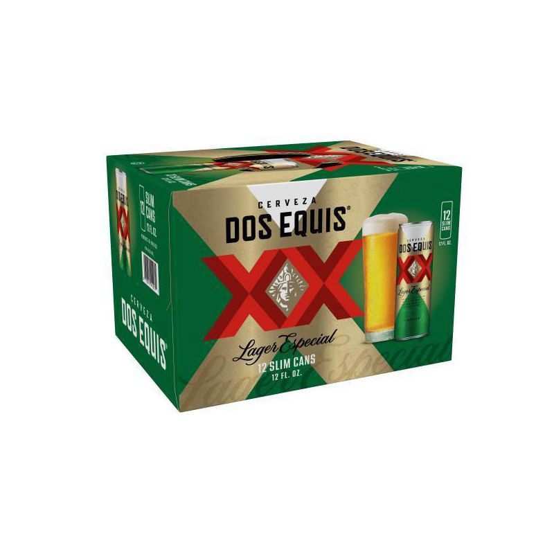 slide 1 of 7, Dos Equis Mexican Lager Beer - 12pk/12 fl oz Cans, 12 ct; 12 fl oz