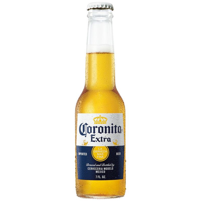 slide 2 of 10, Corona Extra Coronita Lager Beer - 24pk/7 fl oz Mini Bottles, 24 ct, 7 fl oz