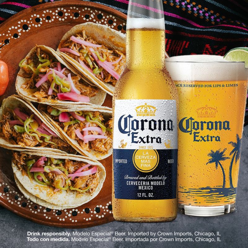 slide 4 of 10, Corona Extra Coronita Lager Beer - 24pk/7 fl oz Mini Bottles, 24 ct, 7 fl oz