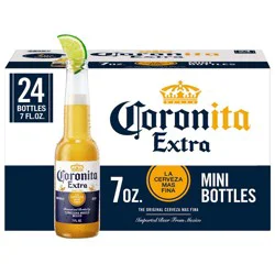 Corona Extra Coronita Lager Beer - 24pk/7 fl oz Mini Bottles