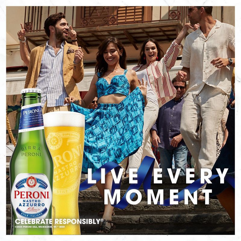 slide 5 of 7, Peroni Nastro Azzurro Beer - 12pk/12 fl oz Bottles, 12 ct; 12 fl oz