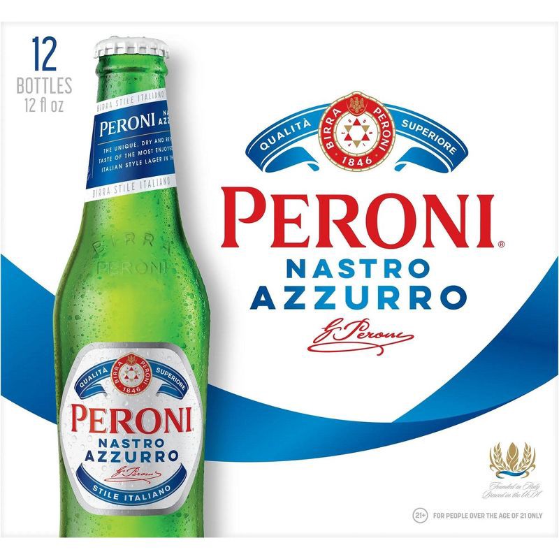 slide 7 of 7, Peroni Nastro Azzurro Beer - 12pk/12 fl oz Bottles, 12 ct; 12 fl oz