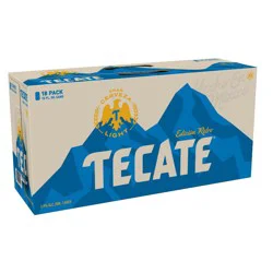 Tecate Light Mexican Lager Beer - 18pk/12 fl oz Cans
