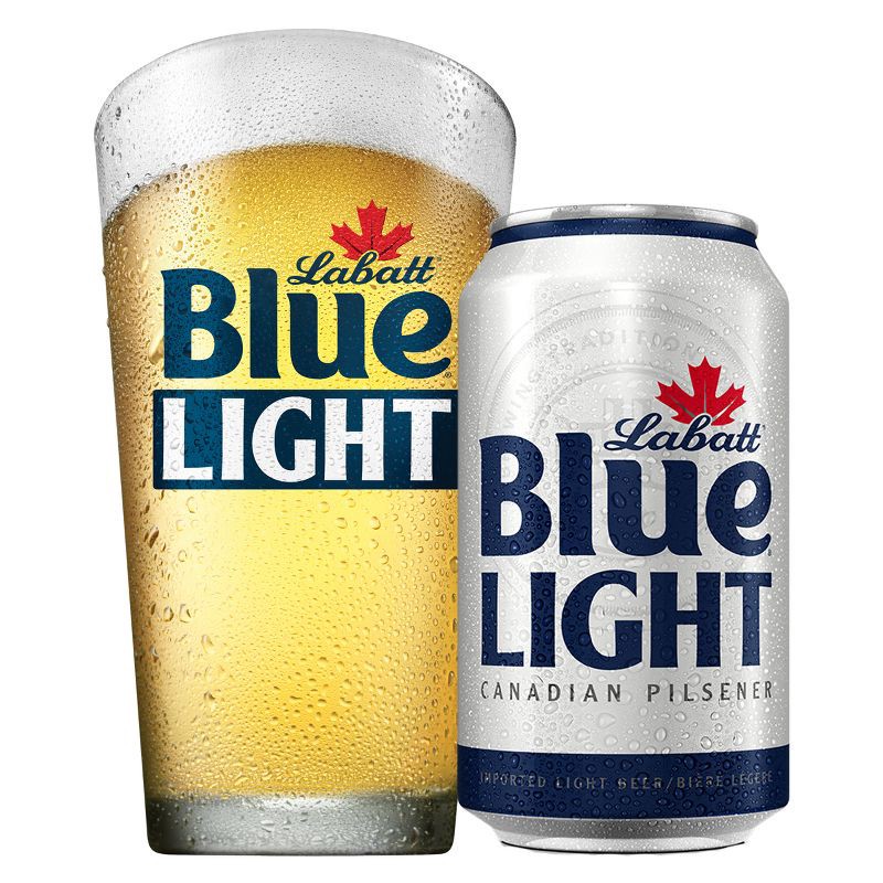 slide 3 of 5, Labatt Blue Light Canadian Pilsener Beer - 24pk/12 fl oz Cans, 24 ct; 12 fl oz