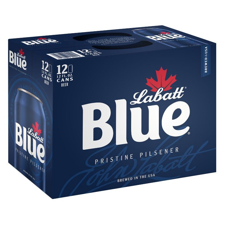 slide 8 of 10, Labatt Blue Canadian Pilsener Beer - 12pk/12 fl oz Cans, 12 ct; 12 fl oz