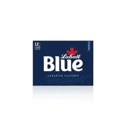 Labatt Blue Canadian Pilsener Beer - 12pk/12 fl oz Cans