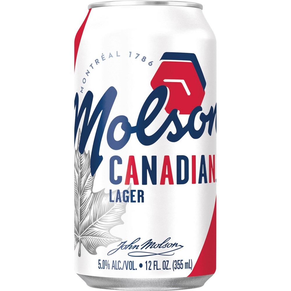 slide 3 of 3, Molson Canadian Lager Beer - 24pk/12 fl oz Cans, 24 ct; 12 fl oz