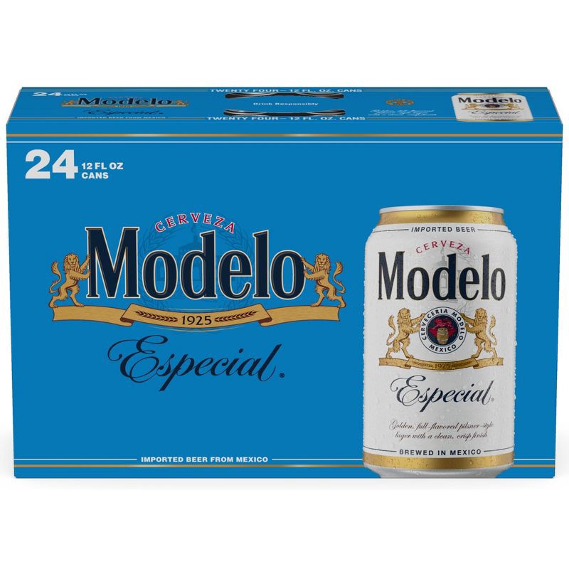 slide 2 of 8, Modelo Especial Lager Beer - 24pk/12 fl oz Cans, 24 ct; 12 fl oz