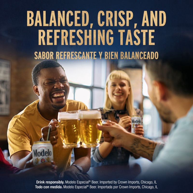 slide 3 of 8, Modelo Especial Lager Beer - 24pk/12 fl oz Cans, 24 ct; 12 fl oz