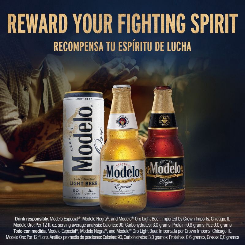 slide 5 of 8, Modelo Especial Lager Beer - 24pk/12 fl oz Cans, 24 ct; 12 fl oz