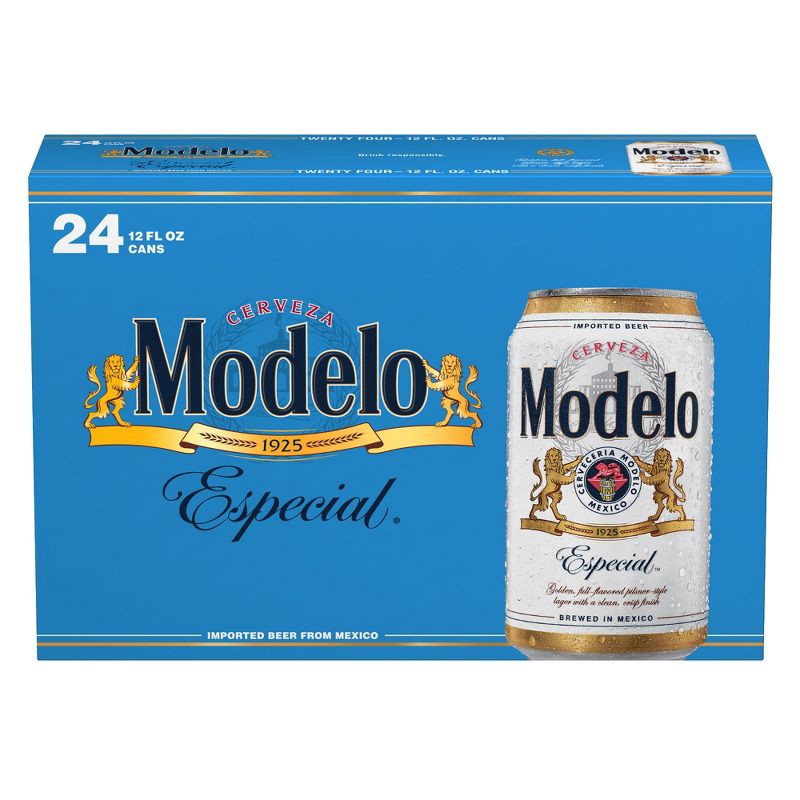 slide 10 of 11, Modelo Especial Lager Beer - 24pk/12 fl oz Cans, 24 ct; 12 fl oz