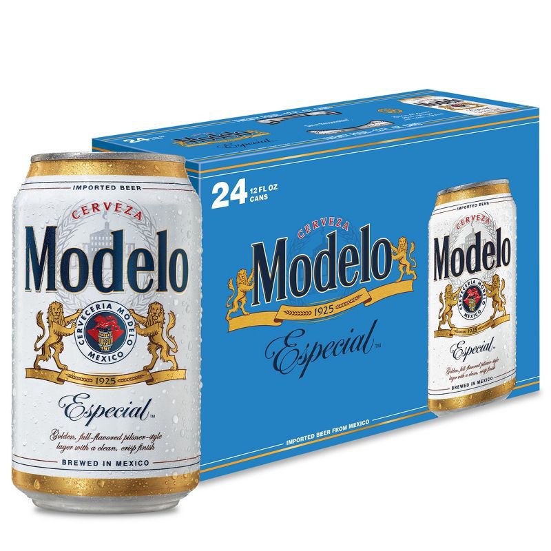 slide 1 of 11, Modelo Especial Lager Beer - 24pk/12 fl oz Cans, 24 ct; 12 fl oz