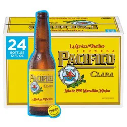 Pacifico Clara Mexican Lager Beer - 24pk/12 fl oz Bottles