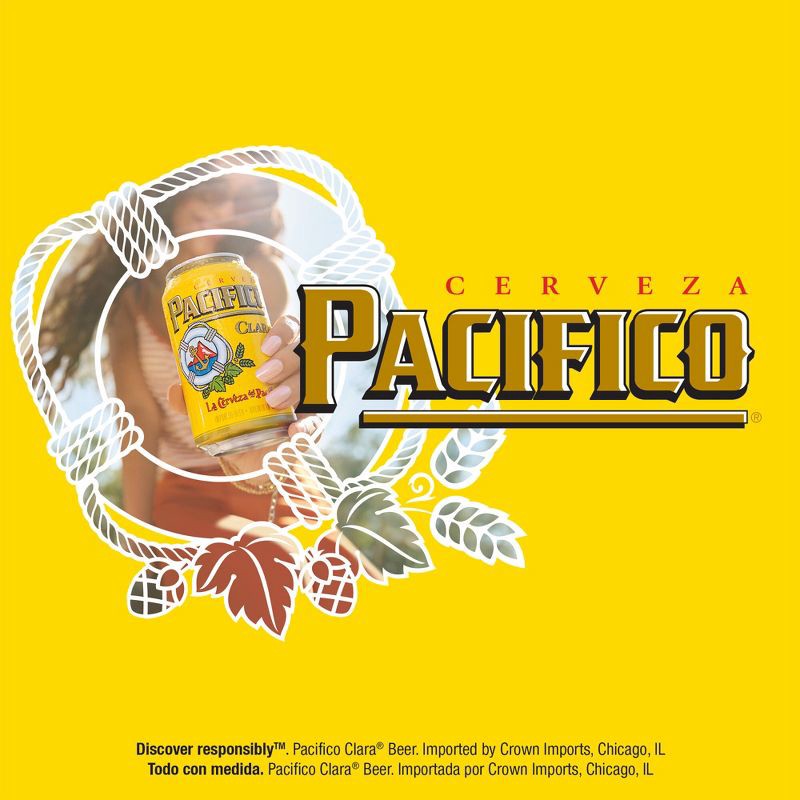 slide 5 of 5, Pacifico Clara Mexican Lager Beer - 12pk/12 fl oz Cans, 12 ct; 12 fl oz
