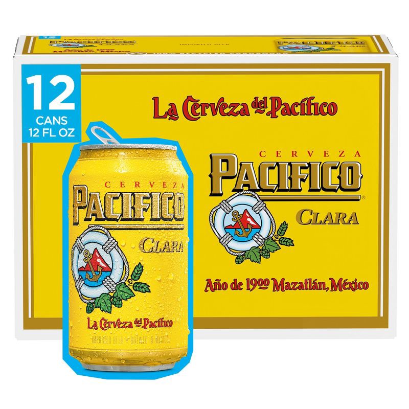 slide 1 of 5, Pacifico Clara Mexican Lager Beer - 12pk/12 fl oz Cans, 12 ct; 12 fl oz