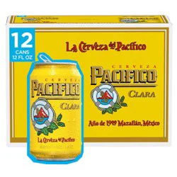 Pacifico Clara Mexican Lager Beer - 12pk/12 fl oz Cans