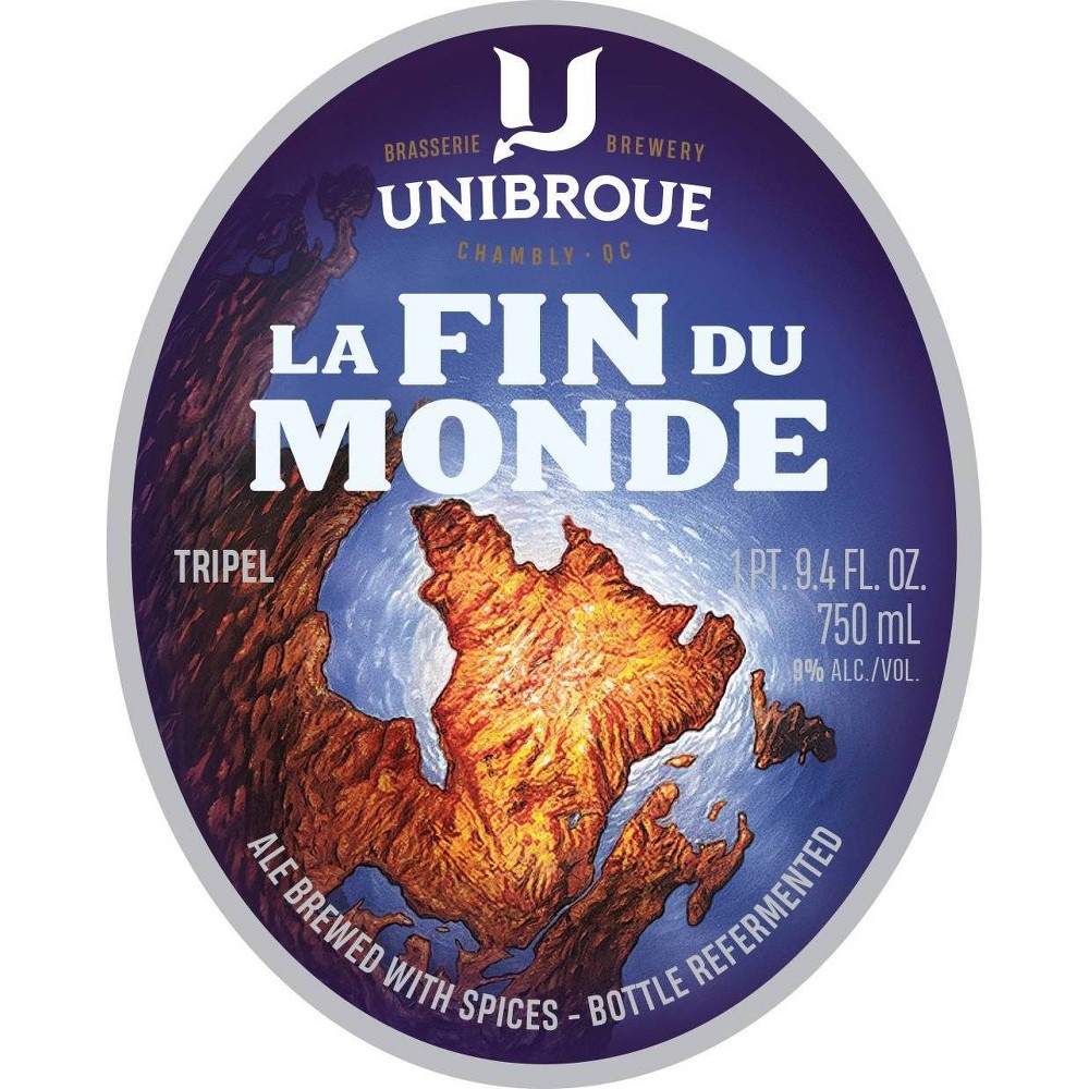 slide 2 of 3, Unibroue La Fin Du Monde Beer - 750ml Bottle, 750 ml