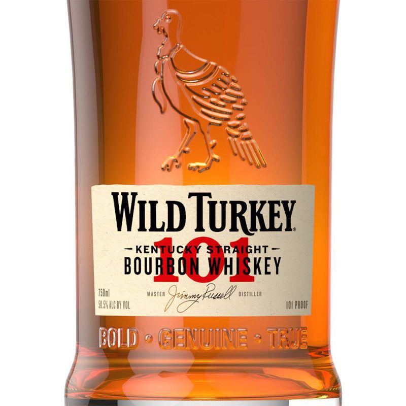 slide 2 of 6, Wild Turkey 101 Proof Bourbon Whiskey - 750ml Bottle, 750 ml