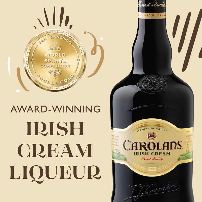 slide 6 of 9, Carolans Irish Cream Liqueur - 750ml Bottle, 750 ml