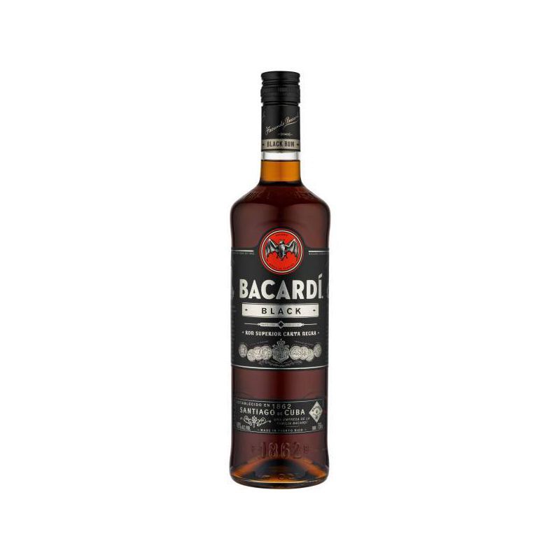 slide 1 of 7, Bacardi Black Rum - 750ml Bottle, 750 ml