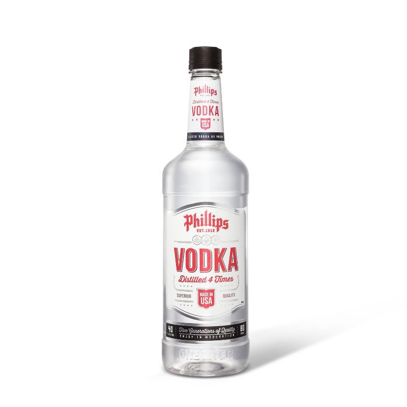 slide 1 of 1, Phillips Vodka - 1L Plastic Bottle, 1 liter