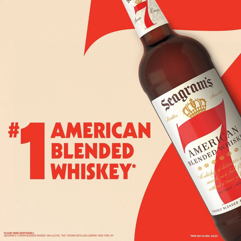 slide 2 of 9, Seagram's 7 Crown American Whiskey - 750ml Bottle, 750 ml