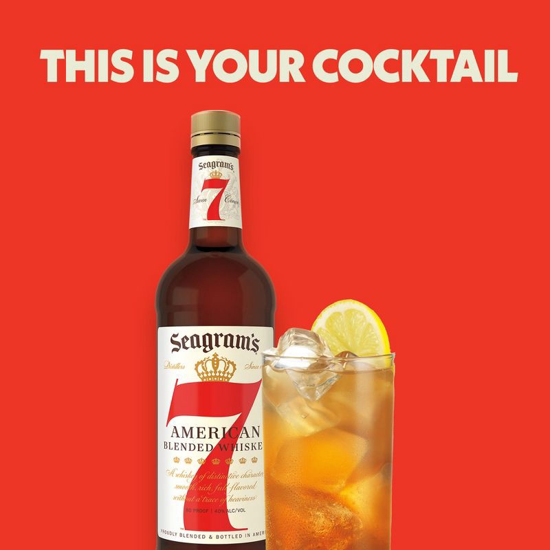 slide 5 of 9, Seagram's 7 Crown American Whiskey - 750ml Bottle, 750 ml