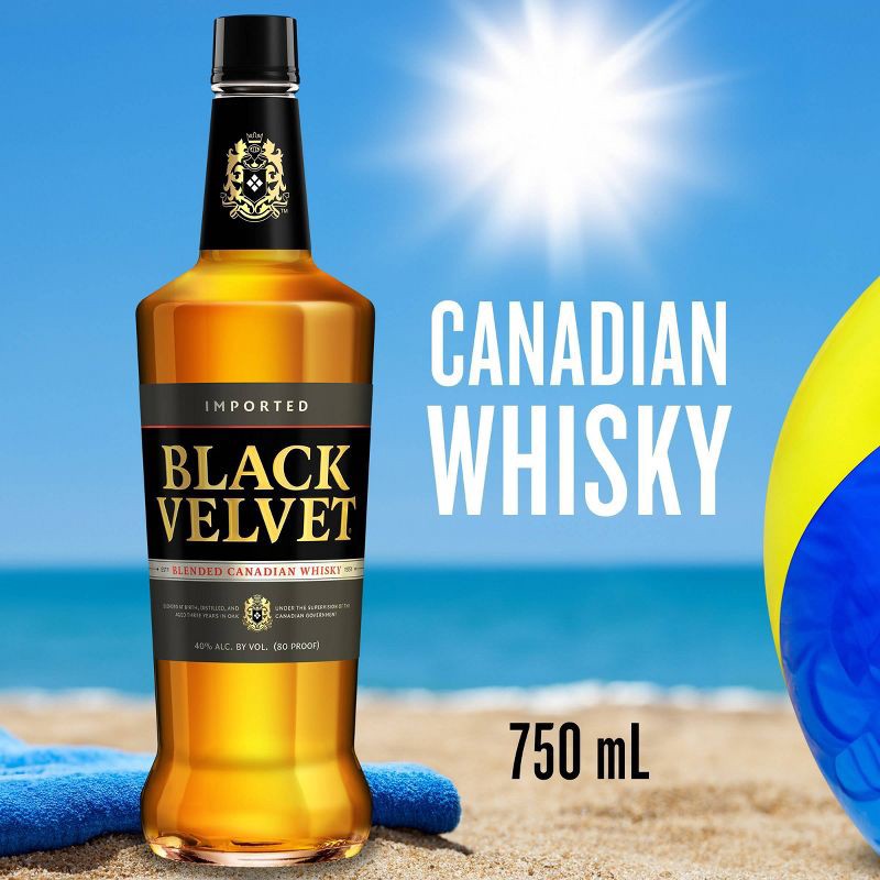 slide 3 of 6, Black Velvet Canadian Whisky - 750ml Bottle, 750 ml